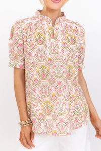 This One’s A Keeper Blush Ditsy Floral Blouse