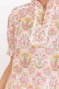 This One’s A Keeper Blush Ditsy Floral Blouse