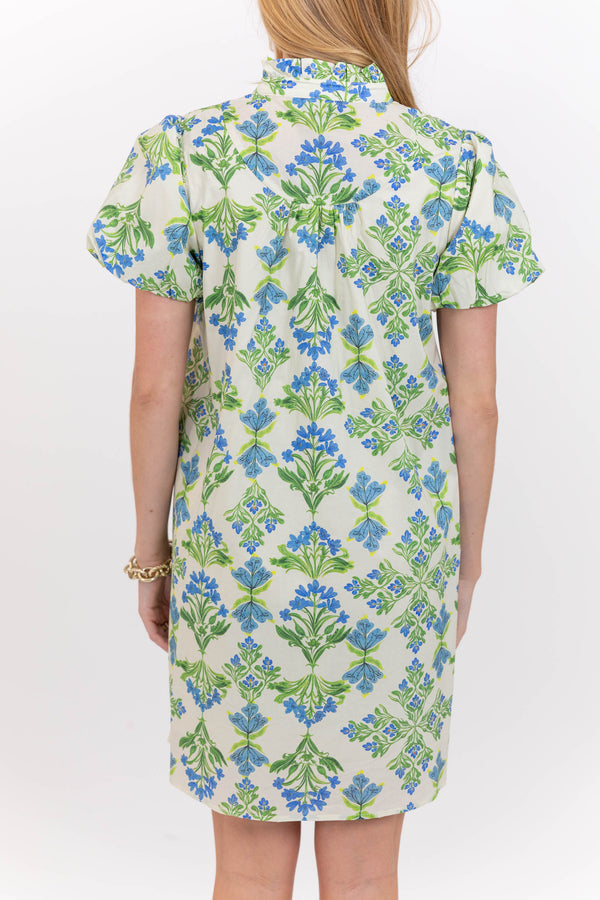 Grab It And Go Green Floral Dress