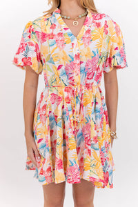 Quick Outfit Fix Coral Floral Dress