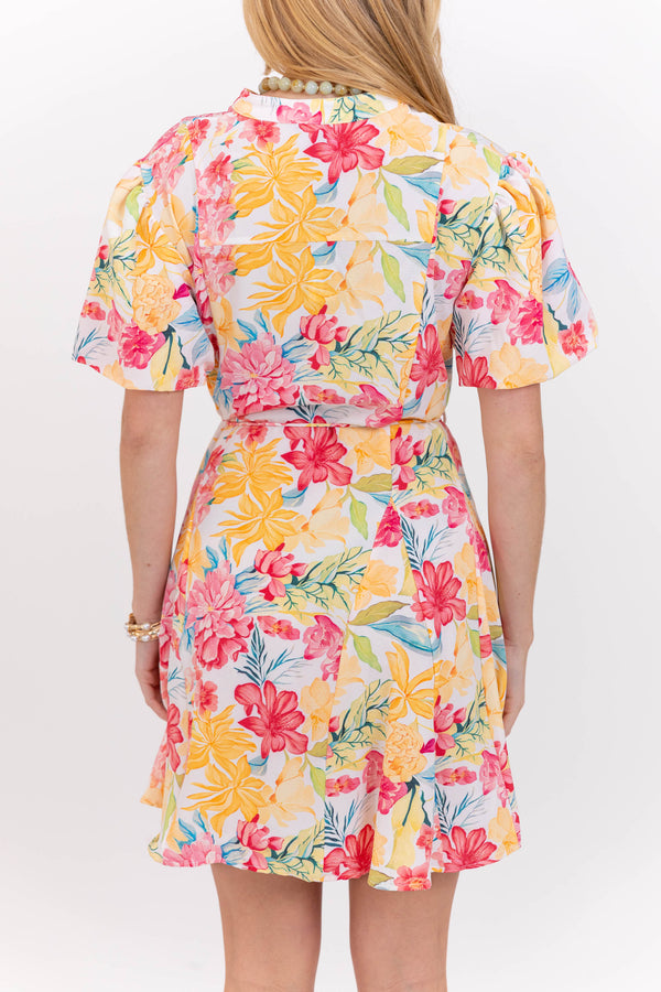 Quick Outfit Fix Coral Floral Dress