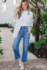 Your Go-To Favorite Light Blue Floral Jacket