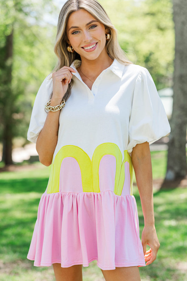 Where You Bloom White Babydoll Dress