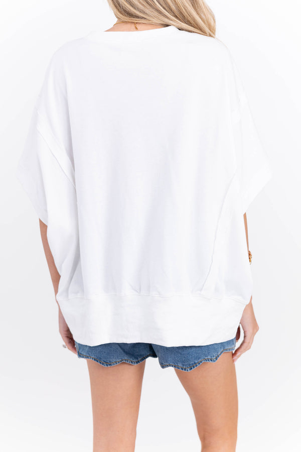 Just Feels Meant To Be White Sweater
