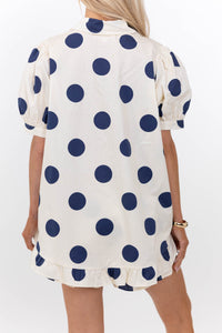 Made For Moments Cream Polka Dot Blouse