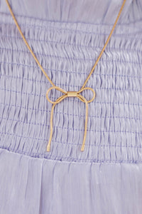 Girls: True Treasures Gold Bow Necklace