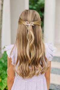 Girls: Sweet Pea Pearl Bow Hair Clip