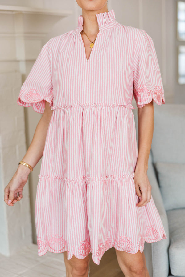NURSING COLLECTION: Sweet As The Moment Pink Striped Embroidered Dress, Medium - The Mint Julep Boutique | Women's Boutique Clothing NURSING COLLECTION: Sweet As The Moment Pink Striped Embroidered Dress, Medium - The Mint Julep Boutique | Women's Boutique Clothing