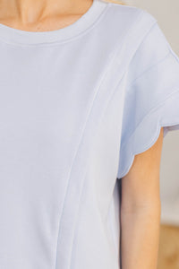 NURSING COLLECTION: Sweet Serenity Light Blue Top