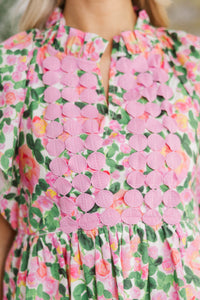 NURSING COLLECTION: Ready To Go Pink Floral Blouse