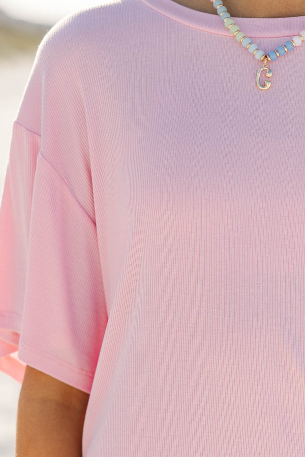 Girls: Memories In The Making Pink Ribbed Set