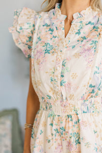 NURSING COLLECTION: Wild Love Cream Eyelet Romper