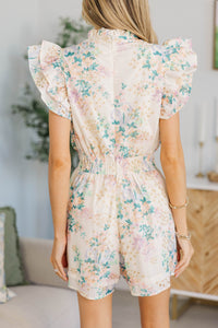 NURSING COLLECTION: Wild Love Cream Eyelet Romper