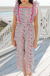 Girls: The Charlotte Rose Pink Floral Jumpsuit