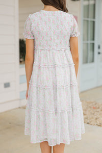 Girls: The Cora Light Blue Floral Maxi Dress
