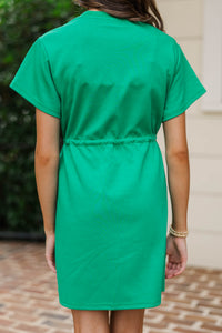 Girls: Sweet Implications Green Sweatshirt Dress