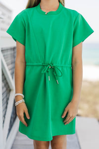 Girls: Sweet Implications Green Sweatshirt Dress