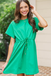 Girls: Sweet Implications Green Sweatshirt Dress