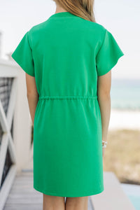 Girls: Sweet Implications Green Sweatshirt Dress