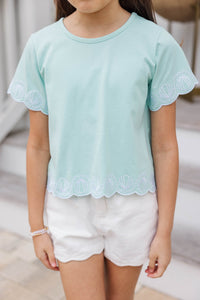 Girls: So Ready For This Mint Top