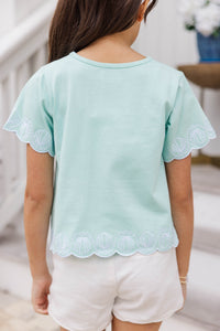 Girls: So Ready For This Mint Top