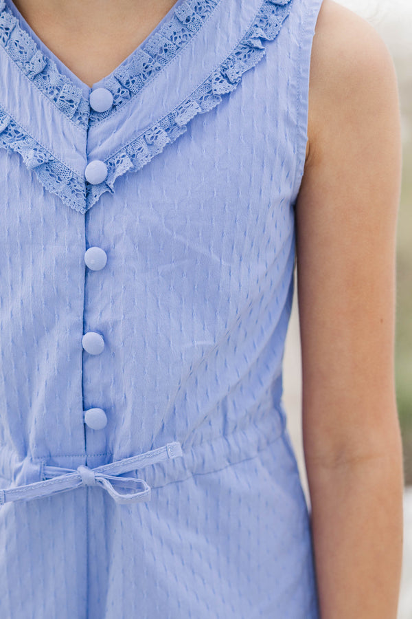 Girls: All The Way Lavender Romper