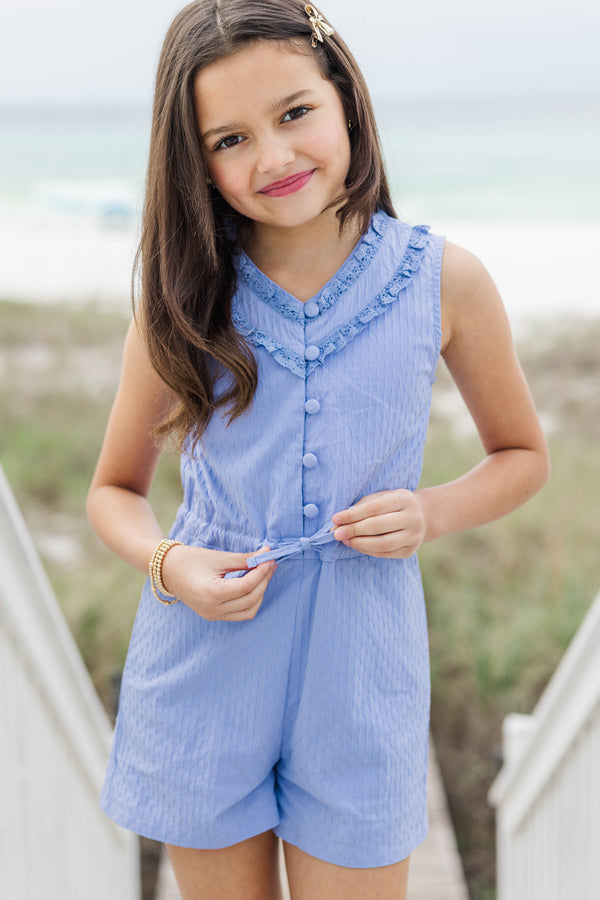 Girls: All The Way Lavender Romper