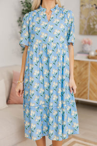 NURSING COLLECTION: First And Foremost Purple Midi Dress