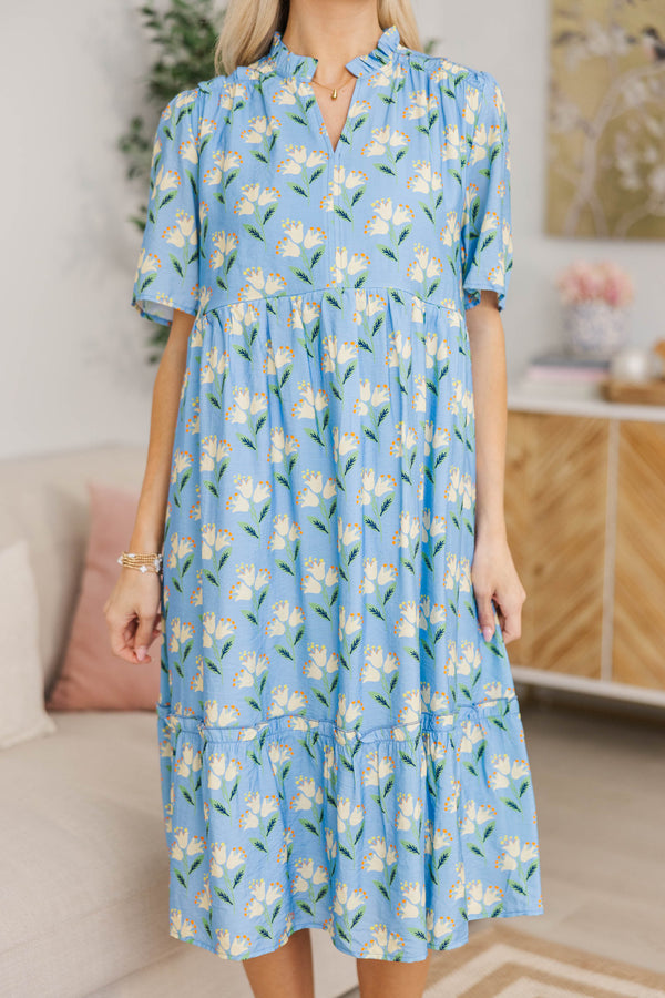 NURSING COLLECTION: First And Foremost Purple Midi Dress