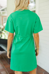 Easy Motion Green Drawstring Dress