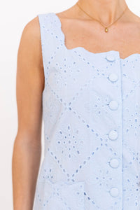 Only You Light Blue Eyelet Dress – Shop the Mint