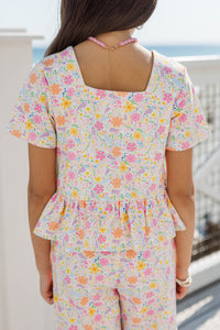 Girls: Playdate Pretty Pink Ditsy Floral Set