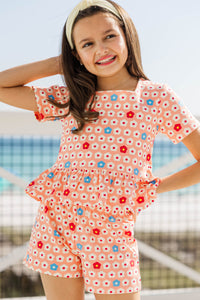 Girls: Playdate Pretty Pink Floral Print Set