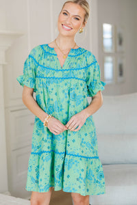NURSING COLLECTION: Always in Bloom Green Eyelet Dress