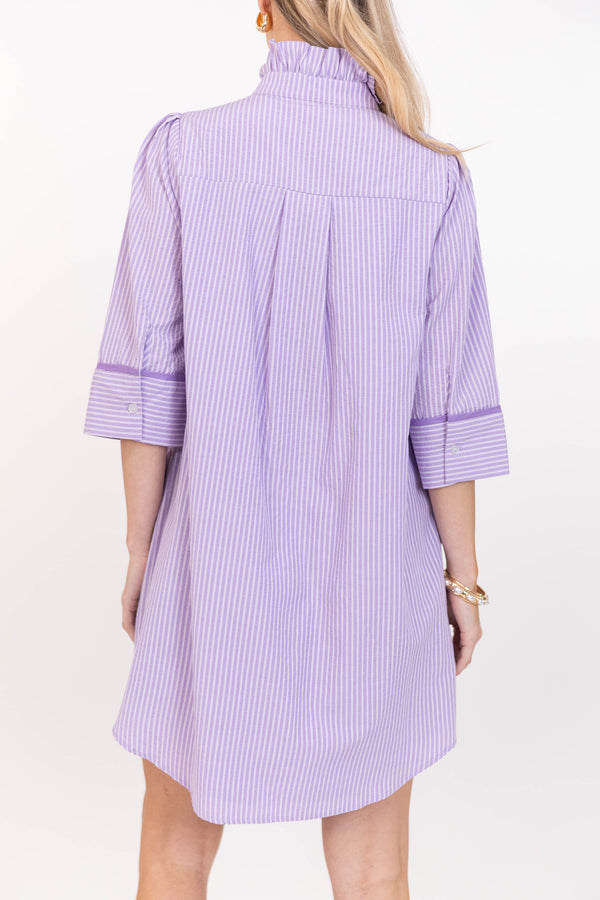 Simply Darling Lavender Seersucker Dress