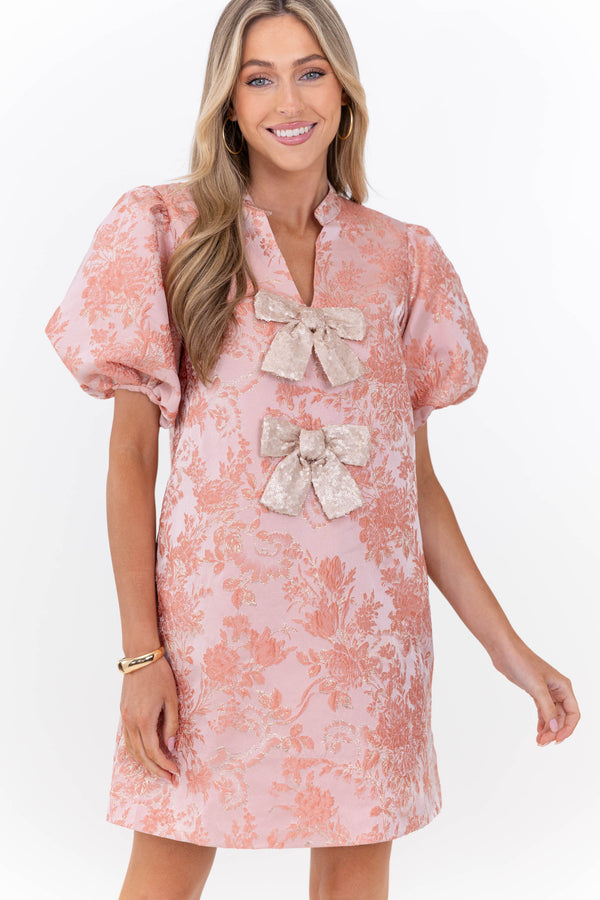 Ever After Hours Pink Bow Shift Dress – Shop the Mint