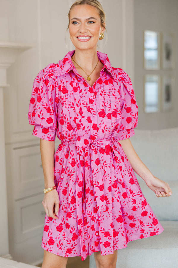 NURSING COLLECTION: Making Plans Lavender Floral Dress