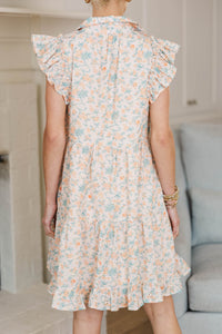 NURSING COLLECTION: Cradled In Comfort Orange Embroidered Dress