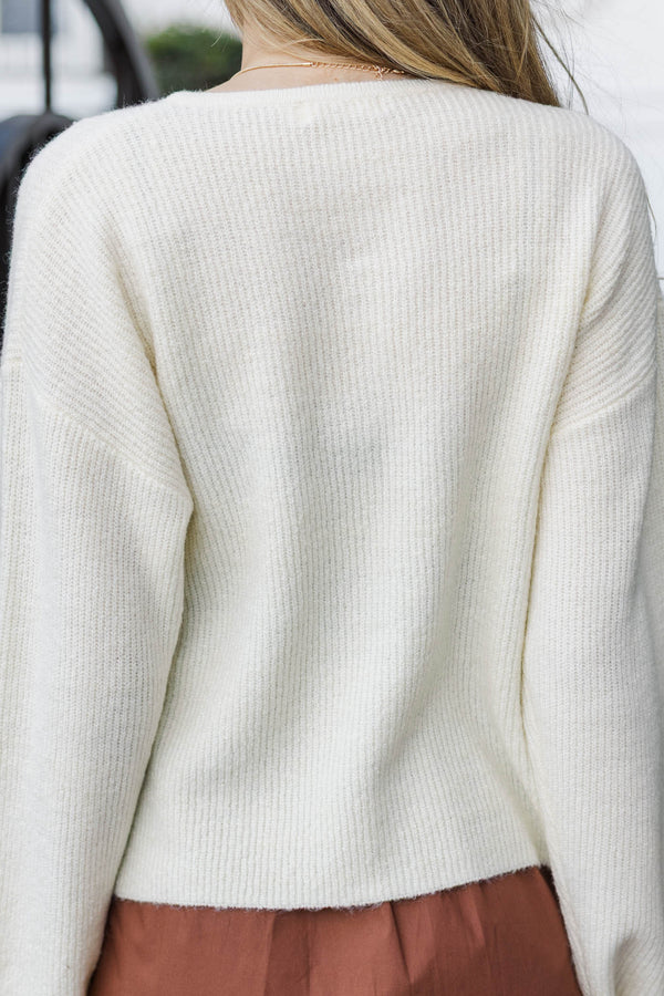 Simply Sweet Cream Cardigan