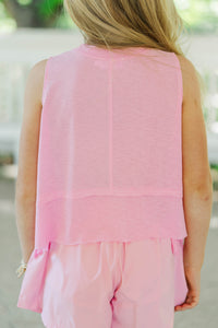 Girls: Little Explorer Pink Tank
