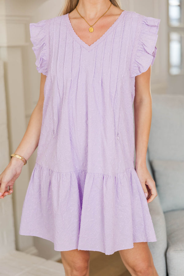NURSING COLLECTION: Tell Your Story Lavender Embroidered Dress