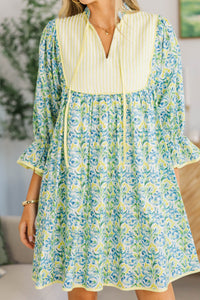 NURSING COLLECTION: All The Little Things Blue Watercolor Dress
