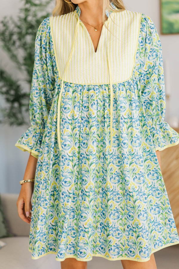 NURSING COLLECTION: All The Little Things Blue Watercolor Dress
