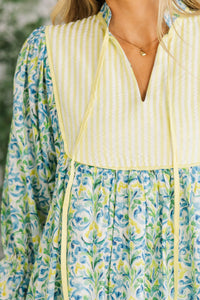 NURSING COLLECTION: All The Little Things Blue Watercolor Dress