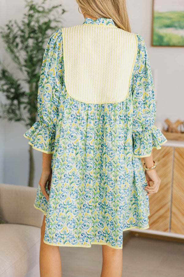 NURSING COLLECTION: All The Little Things Blue Watercolor Dress