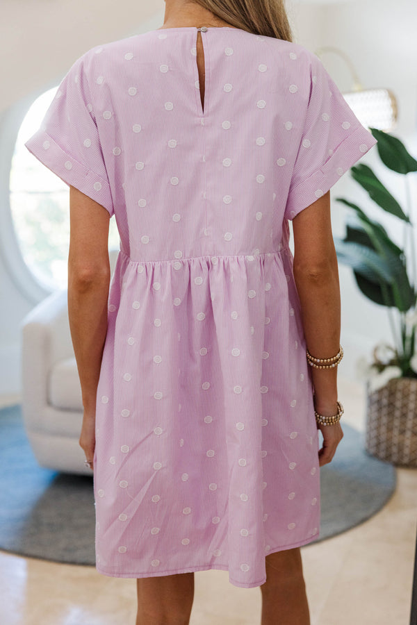 NURSING COLLECTION: Full Of Joy Pink Polka Dot Cotton Dress