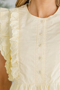 NURSING COLLECTION: The Smile On My Face Yellow Blouse