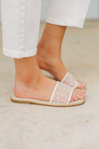 Girls: The Flawless Finish White Sandals