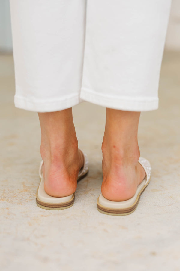 Girls: The Flawless Finish White Sandals