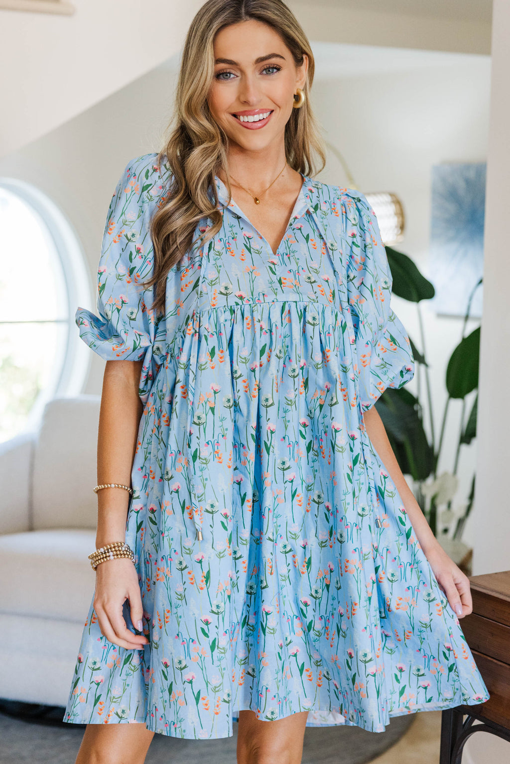 dresses nursing COLLECTION: It's All True Blue Floral Dress shes flattering Boho Maxi Formal Wear juneflashsale6/22-best Size:US Size 16W